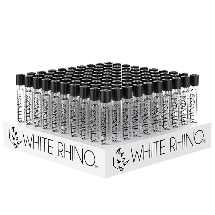 White Rhino Glass Chillum and Straw Displays