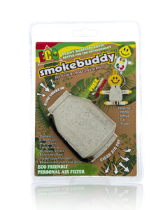 The Smokebuddy personal air filter is crafted from eco-friendly bioplastics that break down naturally.