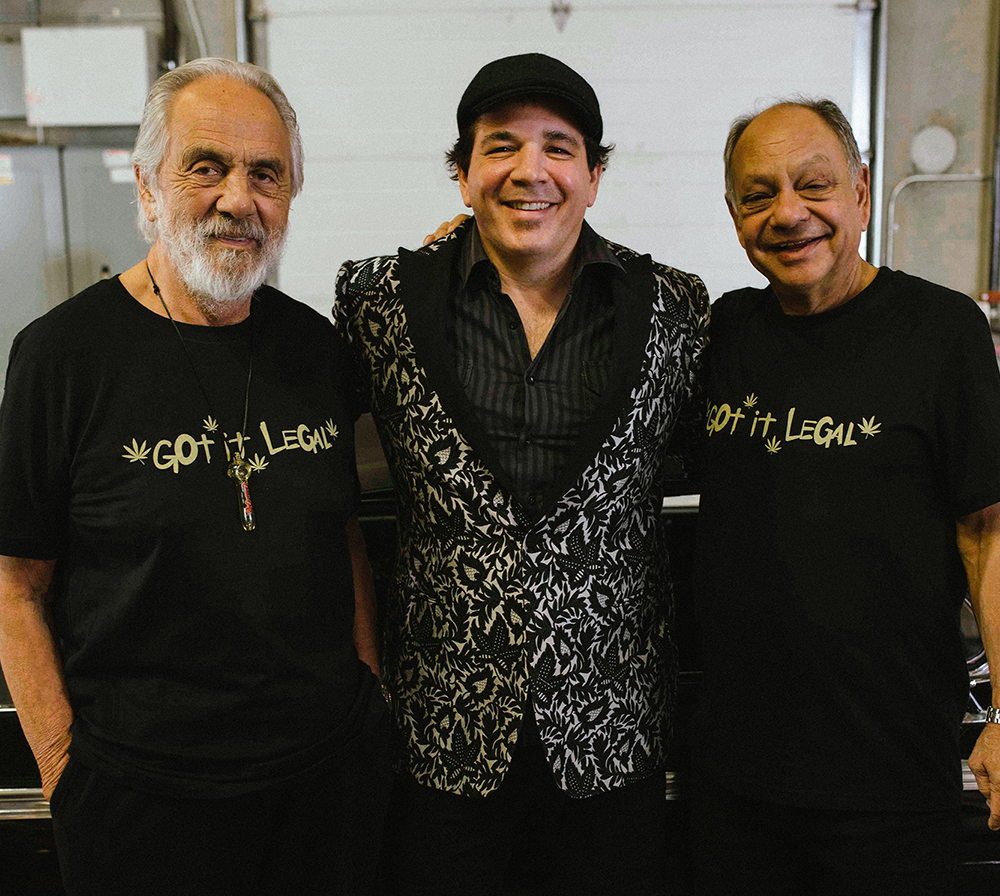 West Coast Gifts' Howard Franklin with Cheech and Chong