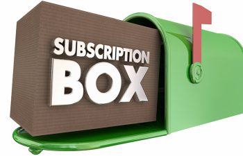 Subscription Box Service Delivery Mailbox 3d Illustration